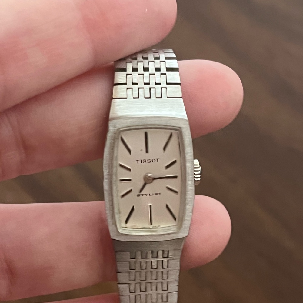 Tissot Silver Rectangular Watch - image 5